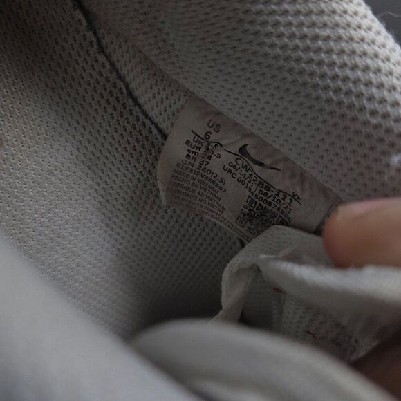 Nike Air Force 1 '07 Shoes Youth Sz 6 White Lace Up Trainers Sneakers - Picture 8 of 9